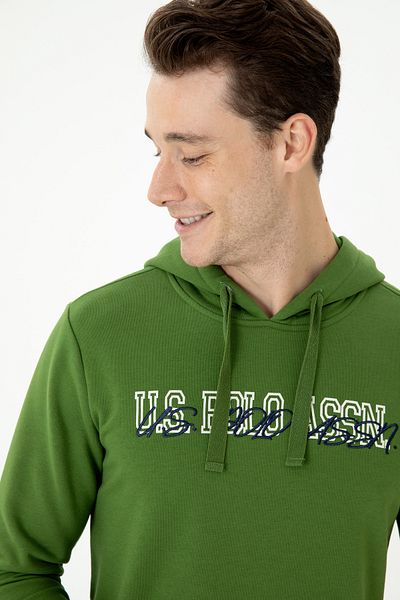 U.S. Polo Assn. Hanorac verde pentru bărbați 50274057 -VR054