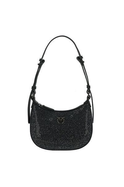 PİNKO Half Moon Mini Bag Schultertasche Leder 18 cm