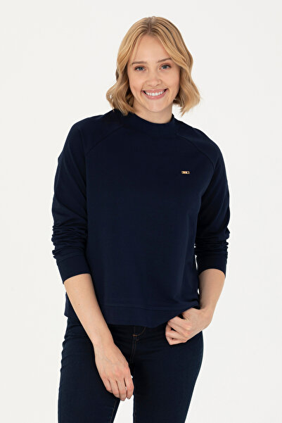 U.S. Polo Assn. Navy Blue Women's Sweatshirt - Crew Neck 50276027 -VR033