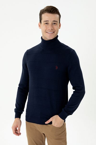 U.S. Polo Assn. Мъжки тъмносин пуловер 50277116 -Vr033