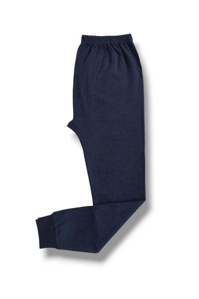 Senar Winter Indigo Color Raised Mesh Tights Ribbed Fabric Soft Underwear with Cuffs