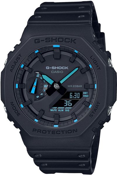 Casio ساعة جي-شوك هايب بيست للرجال نيون GA-2100-1A2DR