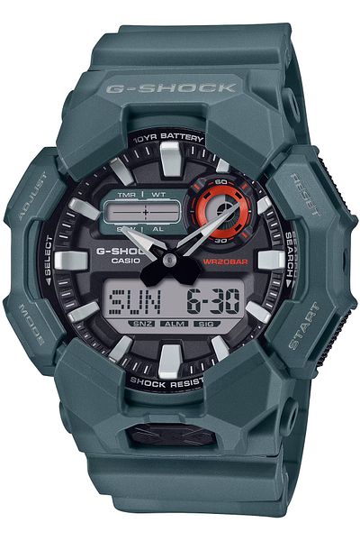 Casio ساعة جي شوك الرجالية التناظرية الكاجوال - GA-010-2ADR