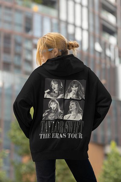 SEVBANO Hanorac supradimensionat unisex cu imprimeu Taylor Swift The Eras Tour
