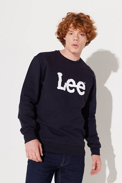 Lee Regular Fit Normaler Schnitt 100 % Baumwolle Rundhals-Sweatshirt