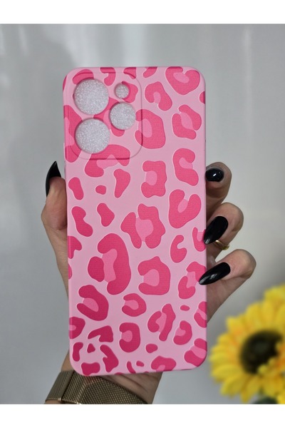 Magic Ring حافظة هاتف Xiaomi Redmi 12 مخملية داخلية متوافقة مع طباعة الفهد