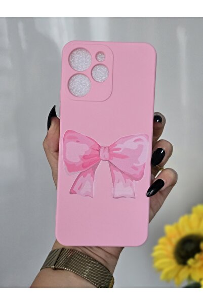 Magic Ring Xiaomi Redmi 12 Uyumlu İçi Kadife Lansman Kurdele Baskılı Kılıf