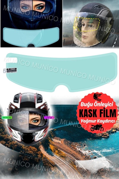 Genel Markalar Motor Kuryeler İçin Şeffaf Vizör Lens  Uyumlu   Eklemek Buğ Si...