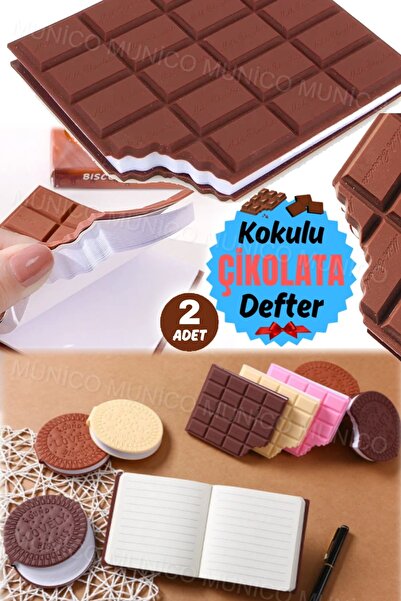 Genel Markalar 2 Adet Yaratıcı Sevimli Simülasyon Çikolatalı Kurabiye Not Def...