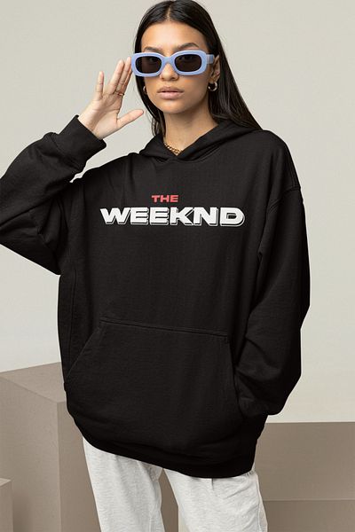 SEVBANO The Weeknd Rapper Printed Unisex Oversize Singer Hoodie