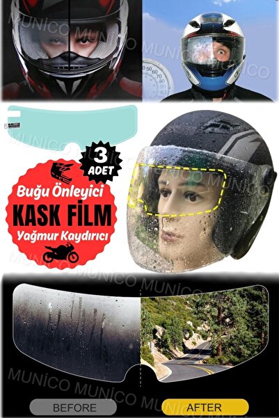 Genel Markalar 3 Adet Buğu Önleme ve Yağmur Geçirmezlik Motor Kuryeler İçin İ...