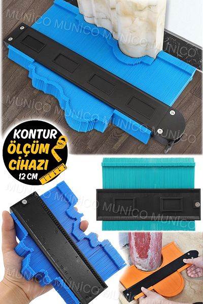 Gaggani 12cm Ceramic Profile Contour Gauge Line - Construction and Woodworking with Copier, Ruler and Cutting Template