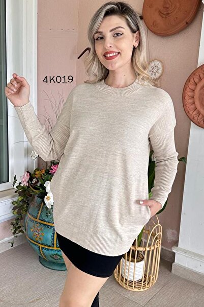 İnce Topuk Pocketed Knitwear Blouse 4k019