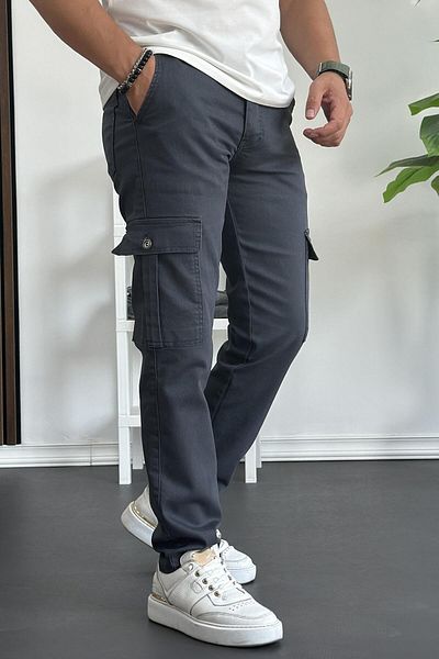 Edwox Smoked Men's Cargo Pants - Side Pocket, Edw184