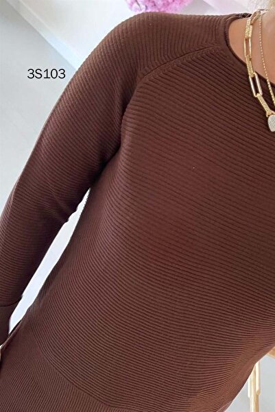 İnce Topuk Ribbed Knitwear Blouse 3S103