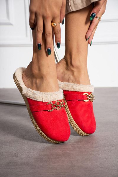 Moda Frato Modafrato Mimoza Women's Indoor Slippers Winter Slippers Dowry Bundle Guest Slippers