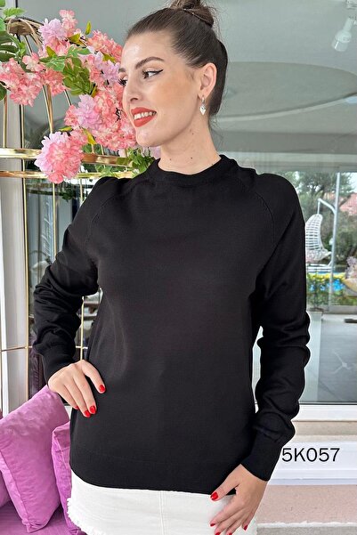 İnce Topuk Crew Neck Knitwear Blouse 5K057