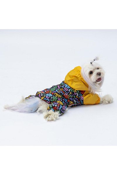 Pawstar Ferrara Dog Jumpsuit Raincoat Dog Raincoat Dog Apparel Dog Suit