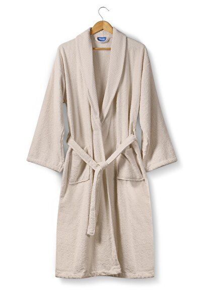 Bluenity Softy - 100% Natural Cotton Extra Soft Bathrobe Beige