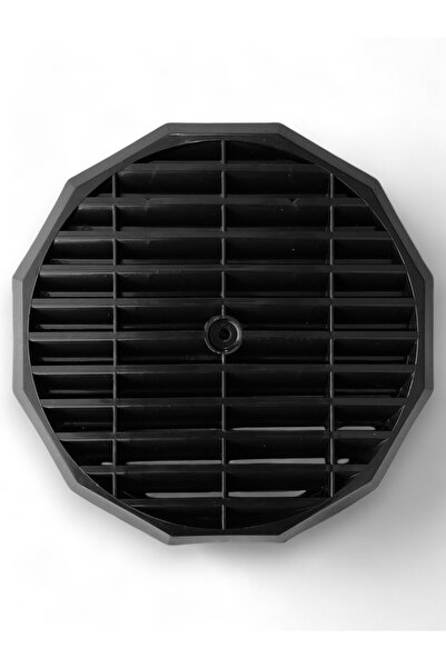 ERPLASSAN Siyah Doğalgaz Havalandırma Cam Menfezi Özel Tasarım Köşeli Üst Kal...