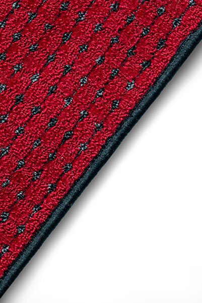 Stepmat عبوة مكونة من 16 قطعة من الحلقات ذات الرؤوس المربعة باللون العنابي - سجادة اقتصادية للدرج