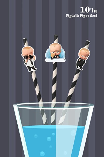 neşeli günlerim Boss Baby Boss Baby - Σετ 10 φιγούρες πιπέτες