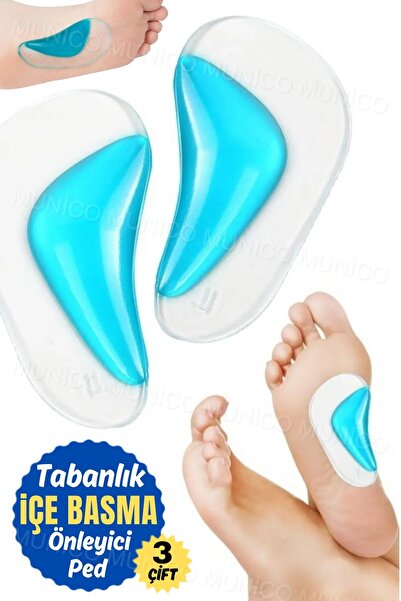 Gaggani 3 Çift Düztabanlık Ayaklar için Ortopedik Tabanlık Hava Hareketi Kola...