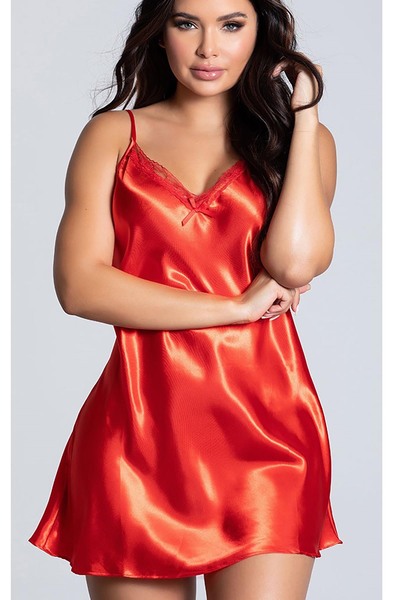 Merry See Short Satin Nightgown