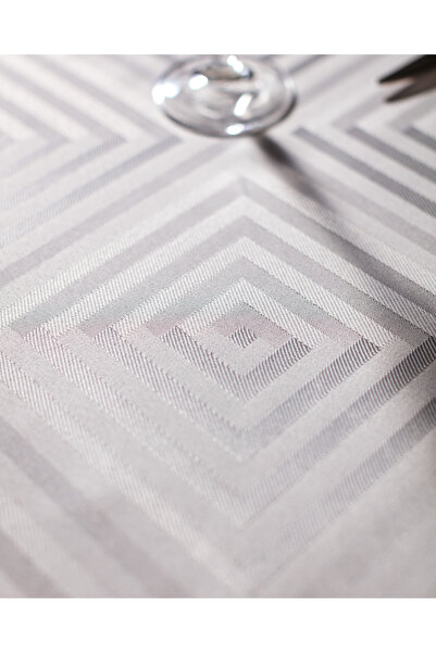 Madame Coco Marne Masa Örtüsü - Gri - 160x300 cm