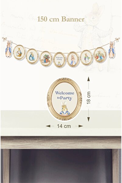 neşeli günlerim Μεγάλο πανό με θέμα Peter Rabbit Rabbit *Χοντρό χαρτί 150cm