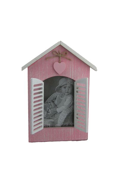Lucena Pink Wooden Covered Photo Frame