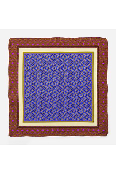Modabutik Dg10298_01 Bandană cu modele geometrice - 70x70