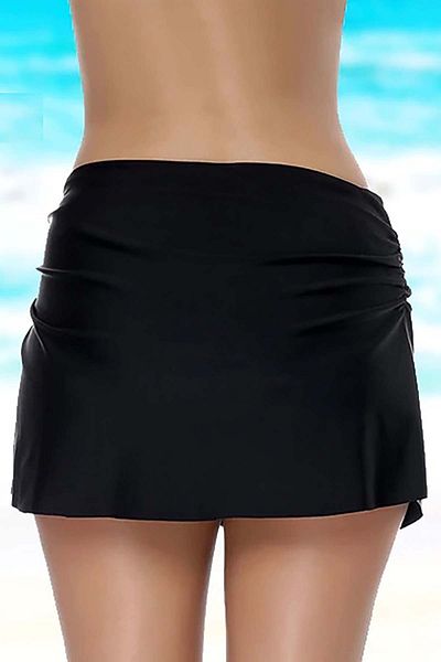 Angelsin Black Skirted Bikini Bottom