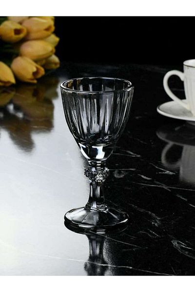 İnova Home Decor 6-Piece Smoke Colored Coffee Side Glass