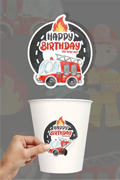 neşeli günlerim Autocolant adeziv pentru pompieri - Autocolant de hârtie