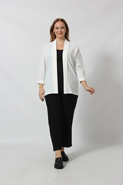 Moda Berray Büyük Beden Blazer Ceket