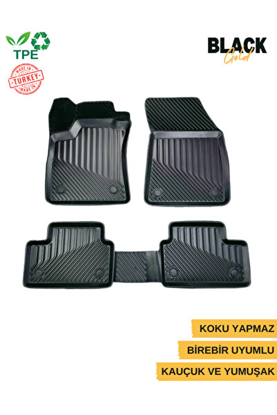 Black Gold Volkswagen Passat B8 2015+ 3D Kauçuk Oto Paspas Birebir Uyumlu Any