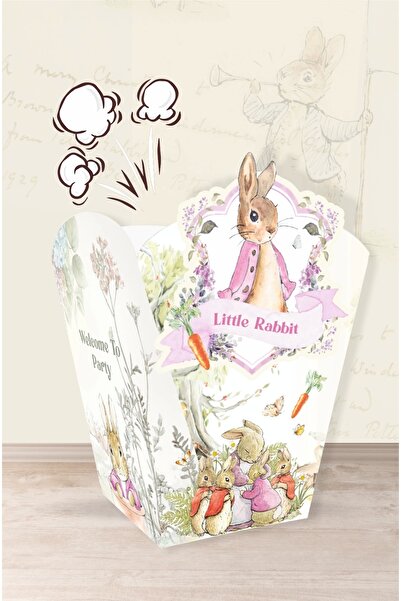 neşeli günlerim Pink Rabbit Pink Rabbit Tema * Cutie de popcorn * 8 buc