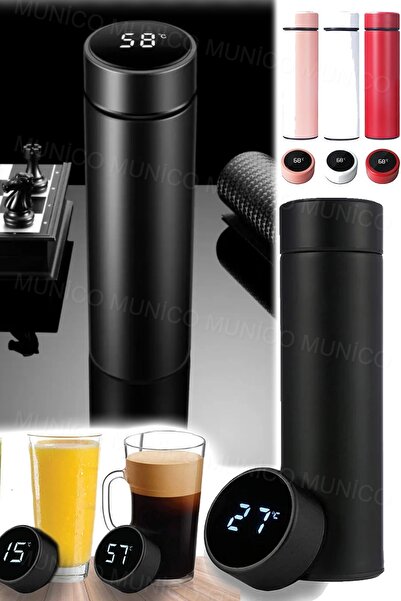 Genel Markalar Paslanmaz Çelik Seyahat Kahve Kupa Çay Kupa Termos Pro Isı Yalıtımlı 500ml Akıllı Termos Su Şişesi