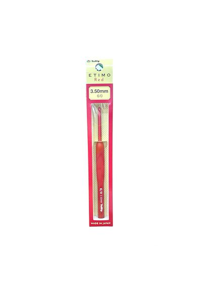 Tulip Etimo Red - 3,50 mm (ΚΟΚΚΙΝΟ) Κροσέ με λαβή σιλικόνης