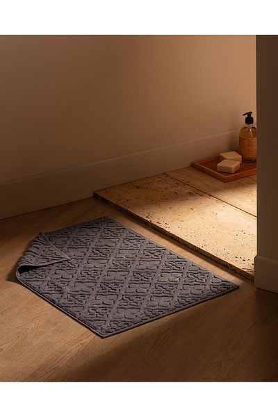 Madame Coco Rachel 100% Cotton Foot Towel - Anthracite - 50X70 cm