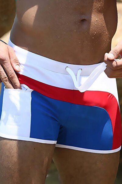 Angelsin Πολύχρωμο ανδρικό σορτς κολύμβησης Lycra