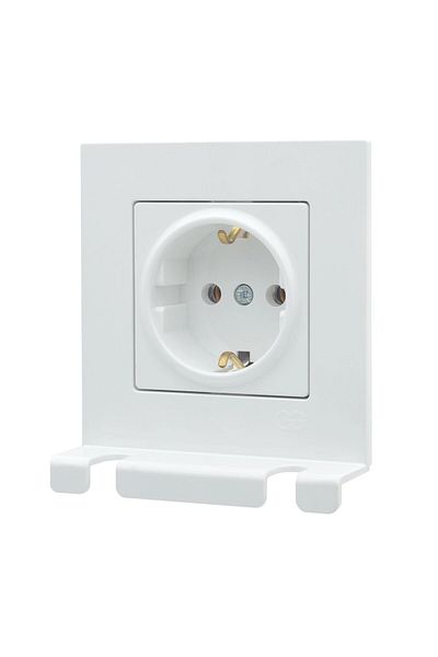 Günsan Eqona White Practical Plug Holder Grounded Socket