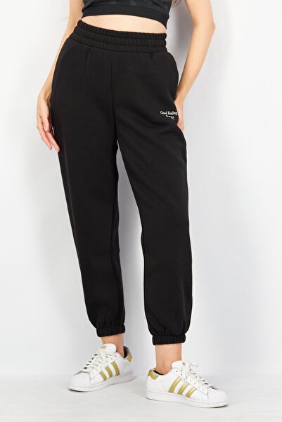 Puma Women Sportswear Fit Embroidered Logo Sweatpants, Black