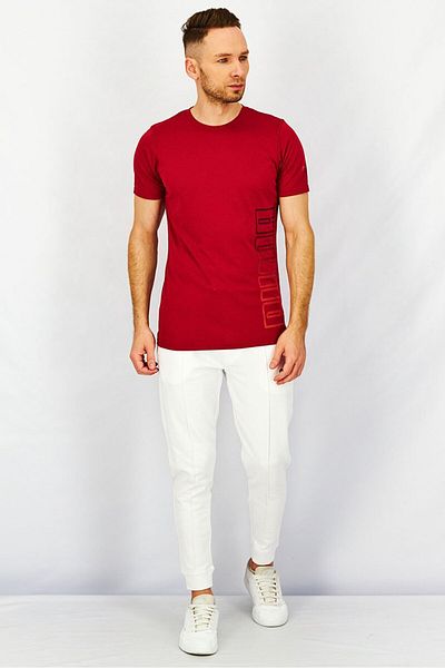 Puma Men Regular Fit Running T-shirt, Red