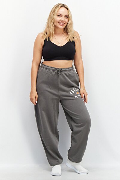Ellesse Women Sportswear Fit Embroidered Pull On Jogger Pants, Dark Grey
