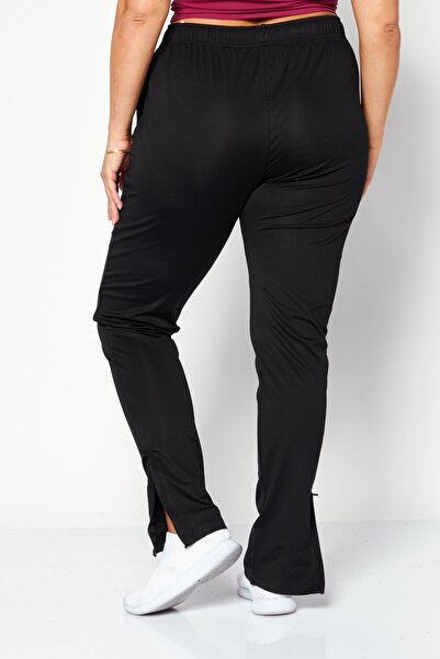 Castore Women Slim Fit Drawstring Brand Logo Bootcut Pants, Black