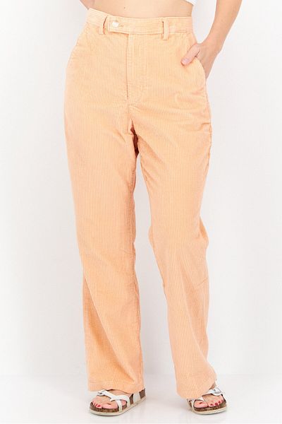 Levi's Women Regular Fit Plain Corduroy Pants, Peach