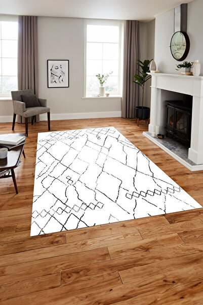 Napoli Home Printed Nordic Pattern Striped Washable Non-Slip Runner Kitchen Living Room Carpet