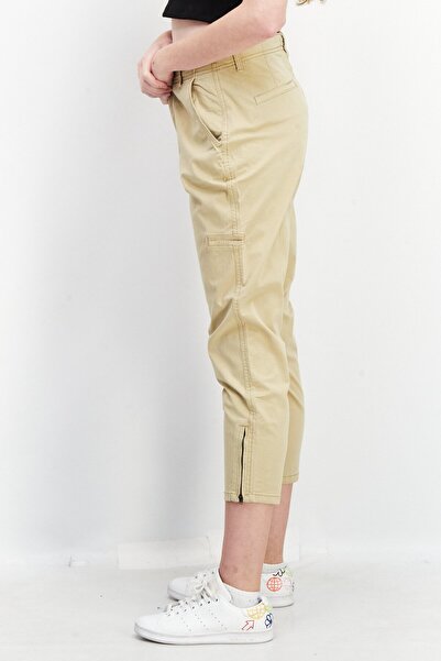 Esprit Women Plain Chino Pants, Beige